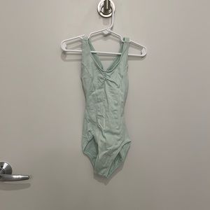 Beautiful mint color leotard, worn once for pictures, size 6x/7
